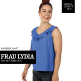 Rüschentop Frau Lydia Papierschnittmuster Studio Schnittreif